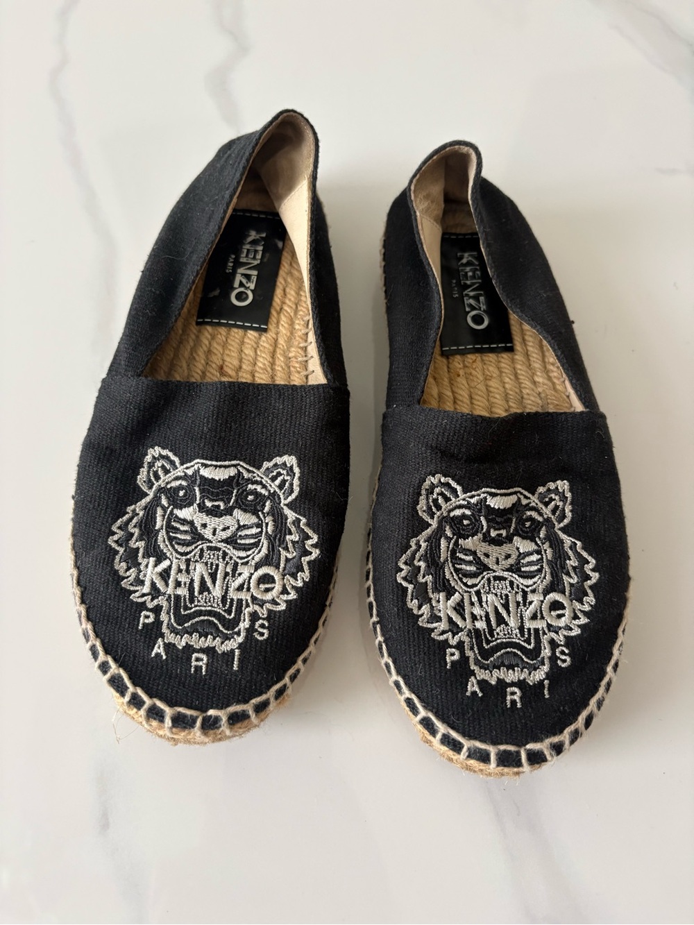 Kenzo Black Tiger Espadrilles